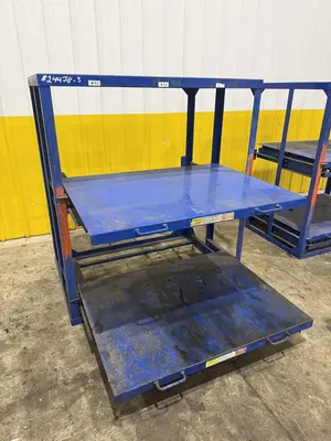 (4) 1,000 LB CAPACITY DIE RACKS W/ SLIDING SHELVES: YOBRO #24478