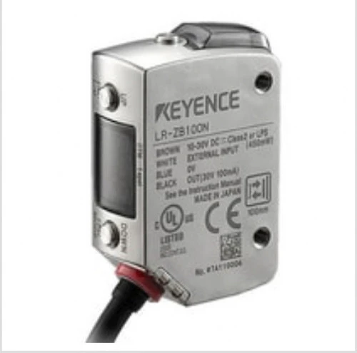 Keyence LR-ZB100N Self-Contained CMOS Laser Sensor, Rectangular w/Cable, 100 mm [New]