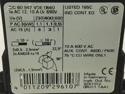 USED SIEMENS 3RH1140-2BB40