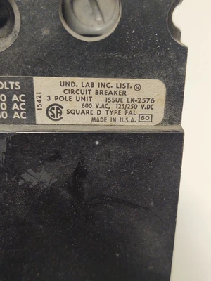 USED Square D FAL36100