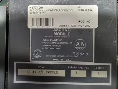 USED ALLEN-BRADLEY 1771-DA