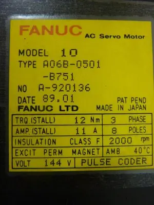 USED FANUC A06B-0501-B751
