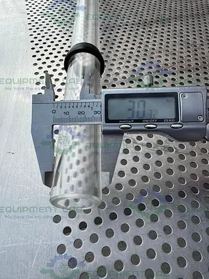 USED CHEMGLASS IMPELLERS W/ GLASS STIRRER SHAFT 30MM , FOR 100 L CHEMGLASS REACTOR 60"