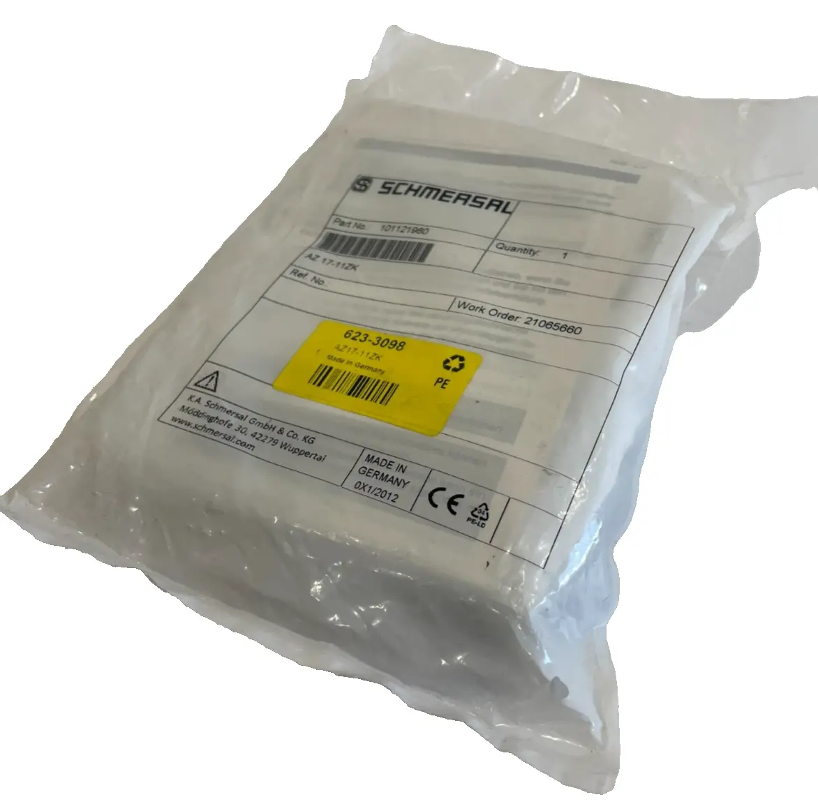 NEW SCHMERSAL AZ 17-11ZK SAFETY INTERLOCK SWITCH 101121960 AZ1711ZK