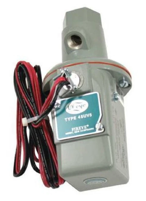 Fireye 45UV51009 1" NPT Self-Check Ultra-Violet Flame Scanner with 8ft Leads [New]