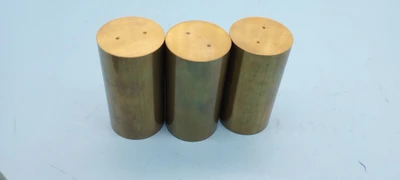 (LOT OF 7) BRASS TEST SET ACCESSORIES  1.5 LB EACH