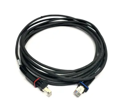 USED KEYENCE NETWORK UNIT CABLE 5M LENGTH, FOR HANDHELD CODE READER