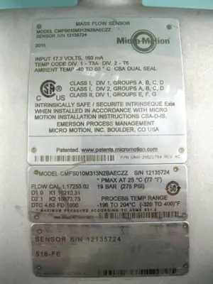 USED Micro Motion CMFS010 M313N2BAECZZ
