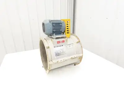 Fulta Electric DBRO3M236 Tube Axial Blower Duct Fan 12" 1000 CFM 0.5kw 220V 3PH