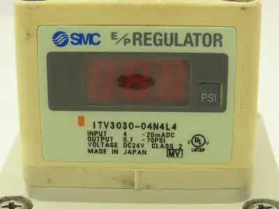 SMC ITV3030-04N4L4 3000 Size Electro-Pneumatic Regulator 24VDC 1/2" NPT
