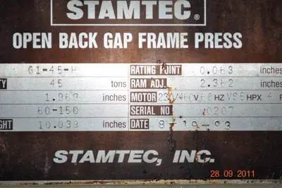 USED 1993 STAMTEC G1-45-14