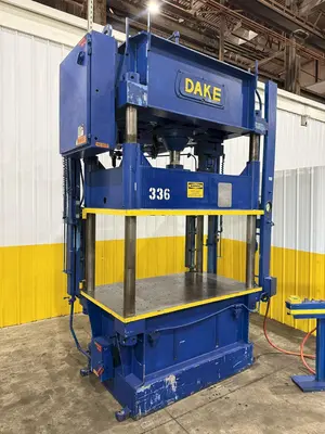 75 TON DAKE MODEL #18-558 HYDRAULIC 4-POST PRESS,  23" STROKE: YOBRO #24094