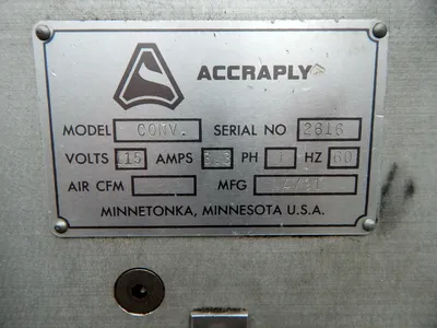 USED ACCRAPLY CONV