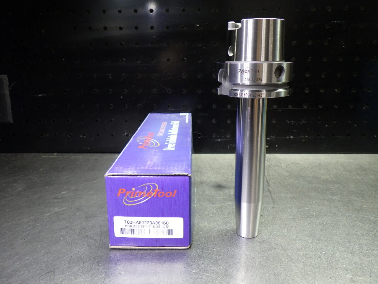 PrimeTool HSK63A 1/4" Shrink Fit Tool Holder 6.3" Pro T00HA63220A06160 (LOC490)