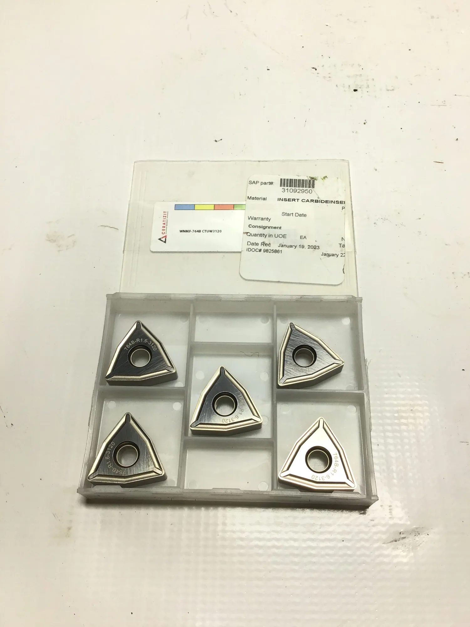 Ceratizit 764B-R1.6-3120 Carbide Cutting Insert
