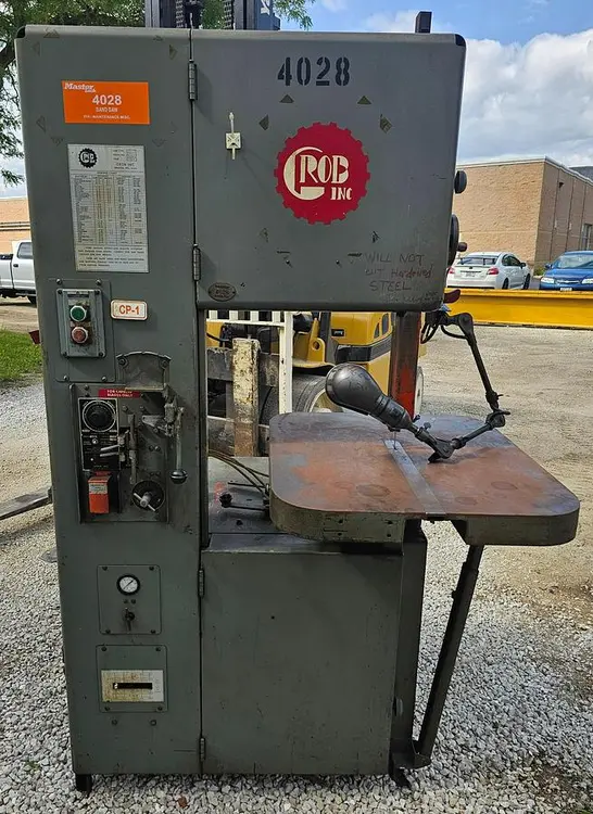 Used 1982 GROB 4V-18 Vertical Band Saws Wisconsin US | Lemke Machinery Sales #506529