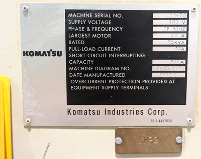 USED 2007 KOMATSU PRESSES KOMATSU E2W200-SVS PRESS