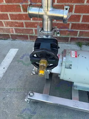 USED FRISTAM CENTRIFUGAL PUMP SKID W/ BALDOR RELIANCE 7.5 HP MOTOR 208/460V