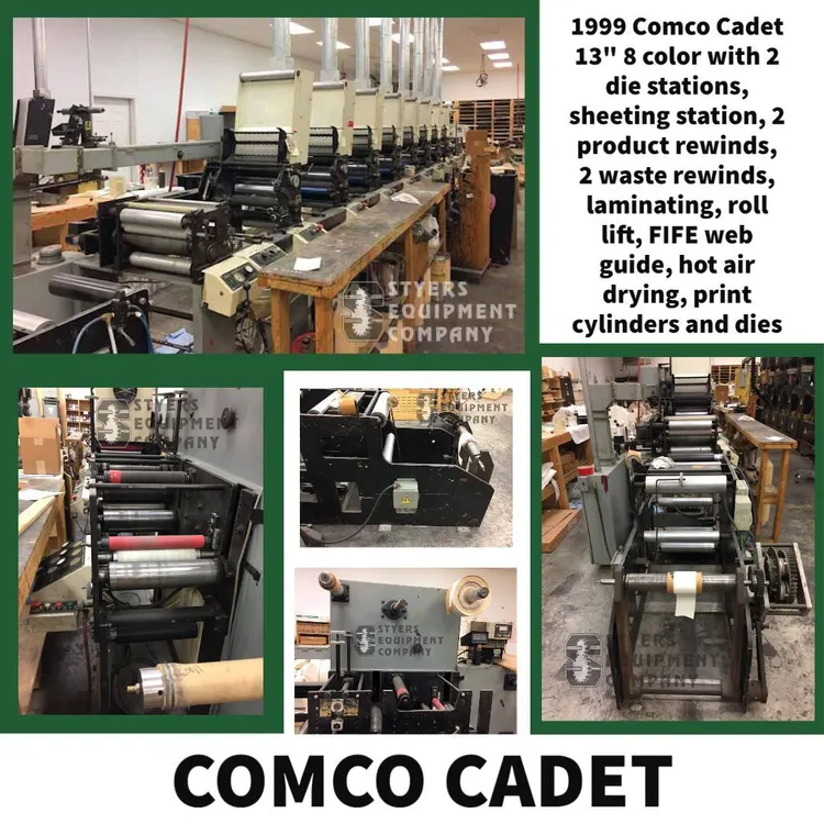 Used 1999 COMCO CADET Flexo Printing Presses Kansas US | Styers Equipment Company #292588
