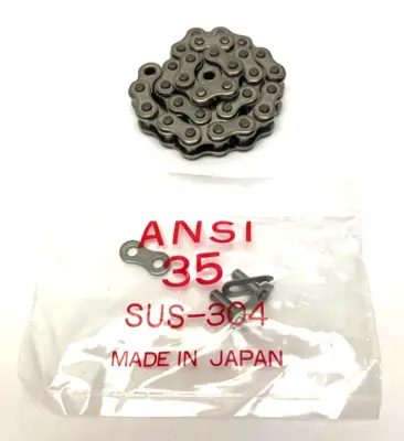 USED HKK CHAIN STAINLESS STEEL ROLLER CHAIN LINK