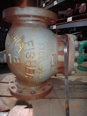 Fisher 8" x 6" 300 Rating, WCB Steel Flanged Control Valve
