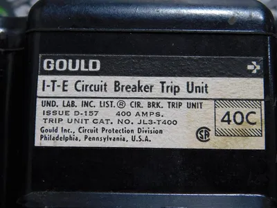 Gould I-T-E JL3-T400 Circuit Breaker Trip Unit 400 A Used