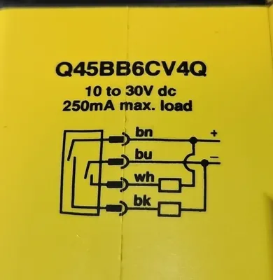 Banner Q45BB6CV4Q Convergent Photoelectric Sensor 10-30vdc. Loc5E-21