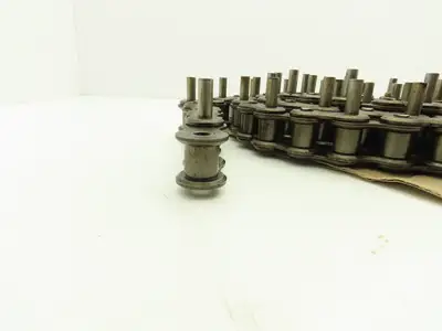 Diamond Roller Chain #100 Riveted E1 Pin Attachment 10' Single Strand 1.25"Pitch