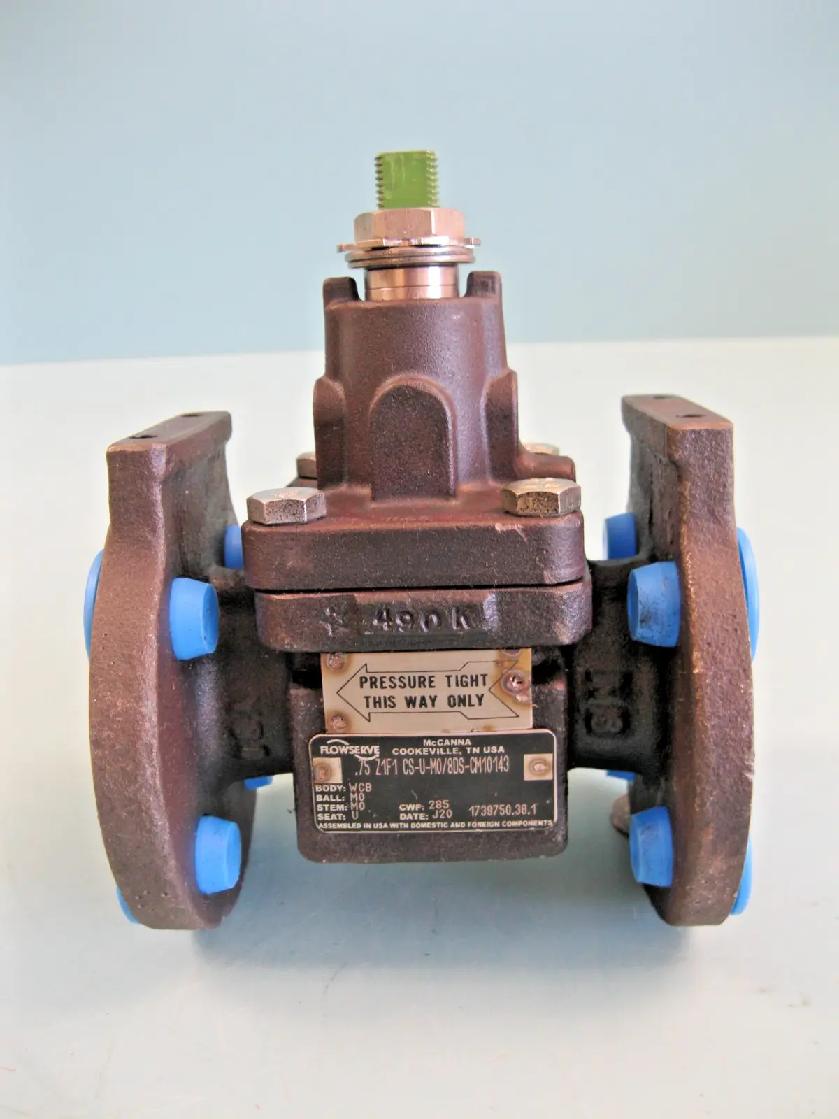 NEW 3/4" 150# McCanna Flowserve WCB .75 Z1F1 CS-U-M0/8DS-CM10143 Ball Valve G17