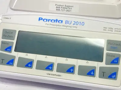USED PARATA ACCUCOUNT BU 2010 CLASS II PHARMACEUTICAL SCALE
