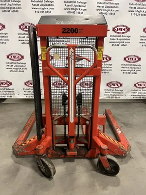 Interthor LX515514 42” Manual Pallet Jack/Truck Stacker 2200lbs 32” Max Height