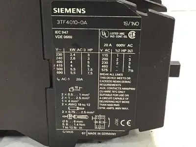 USED SIEMENS 3TF4010-0A