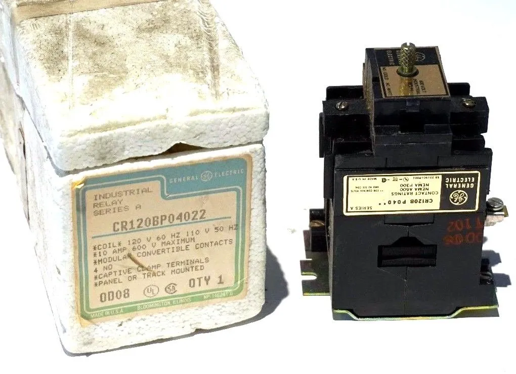 NEW GENERAL ELECTRIC CR120BP04022 RELAY