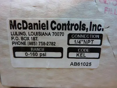 NEW MCDANIEL CONTROLS KEL