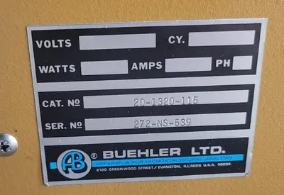 USED BUEHLER 20-1320-115