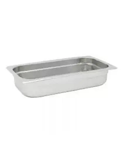 1/3 Size 2 1/2" Depth Stainless Steel Steam Table Pan
