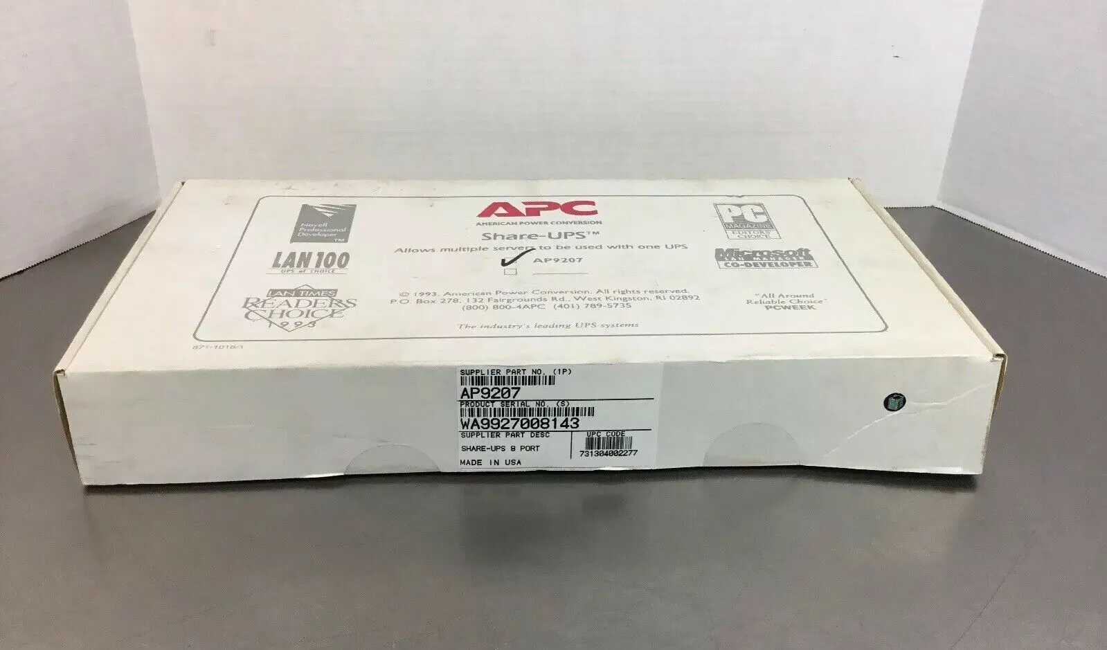 APC AP9207 Share-UPS 8-Port UPS Interface Expander 3C