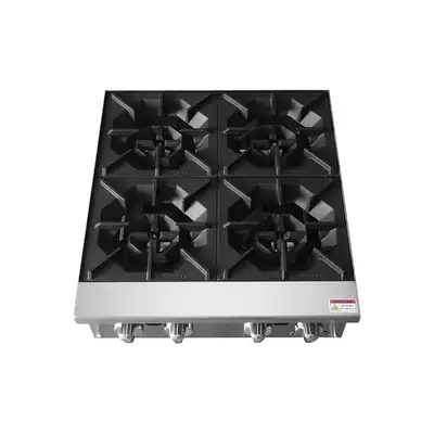 New | in-Stock Atosa New Atosa ACHP-4 HD 24" Countertop Gas (4) Burner Hotplate with Total 128,000 BTU Hot Plates Illinois US | Falcon Restaurant Supply #1375225