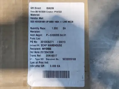 NEW SQUARE D HDA261001