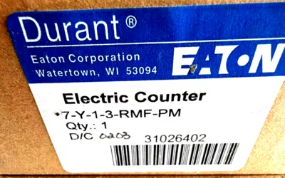 NEW EATON 7-Y-1-3-RM-FPM ELECTRIC COUNTER 7Y13RMFPM