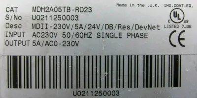 USED BALDOR MDH2A05TB-RD23 SERVO DRIVE MDH2A05TBRD23