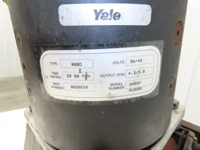 Yale 8620628 Forklift Front Right Drive Axle & Motor 5-Lug Removed From ERP035TF