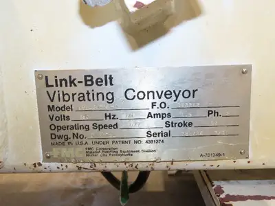 Link-Belt LBL 18"x7' Stainless Vibrating Shaker Feeder Conveyor Food Process