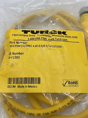 New | in-Stock TURCK TURCK VB2-FSM 4.4/2RKC 4.4T-0.5/0.5/S651/S1587 Sensors | ND Industrial Surplus #1214187