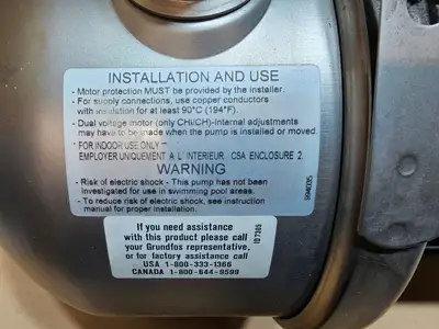 Used GRUNDFOS C 4H506062 P10609 Centrifugal Pumps British Columbia CA | Lenmark #1489193