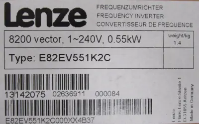 NEW LENZE E82EV551K2C DRIVE 8200 VECTOR 13142075