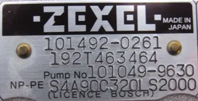 NEW ZEXEL 101492-0261 INJECTION PUMP 101049-9630 101049-9630 894449-2211
