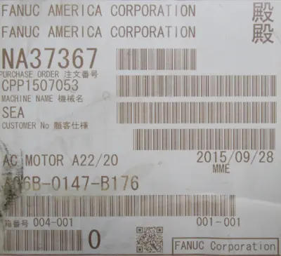 NEW FANUC A06B-0147-B176 SERVO MOTOR A06B0147B176