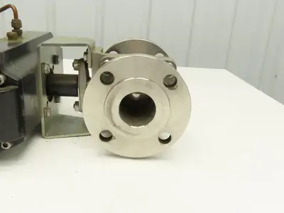 Velan 01413-SSE 2" 150 Stainless Ball Valve Flowserve Automax Pneumatic Actuator