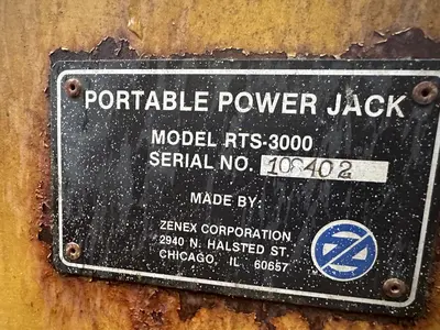 (4)  ZENEX CORPORATION MODEL RTS-3000 PORTABLE ELECTRIC POWER VEHICLE LIFT JACKS: STOCK #17222